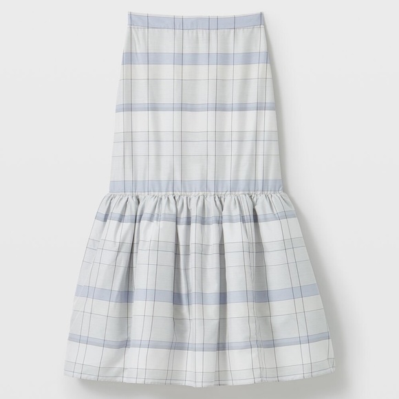 Novelty Plaid Skirt - Brand New - NEVER WORN - Blue Mix - Picture 4 of 4